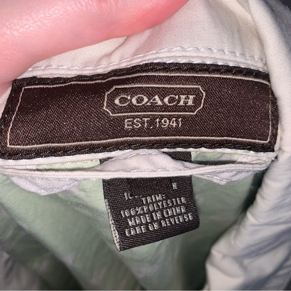 Coach White Trench Coat Classic Lightweight Design 14 - Picture 3 of 8